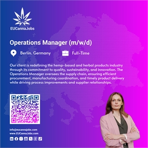 Operations Manager - Cannabis Industry (m/w/d)